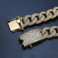 10mm Full Iced Zirconia Curb Cuban Link Bracelet Long Bail Mens Gold Silver Color Micro Pave Bracelet Charm Hip Hop Jewelry