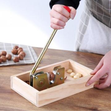 Rustproof Macadamia Opener Multipurpose Durable Tongs Walnut Tool Non Slip Metal Kitchen Nut Cracker With Handle Peeling Machine