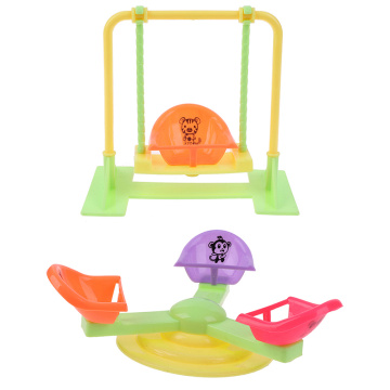 Girl Play House Doll Amusement Park For Doll Slide Amusement Park Slide Swing Accessories Doll Swing Toy Accessories