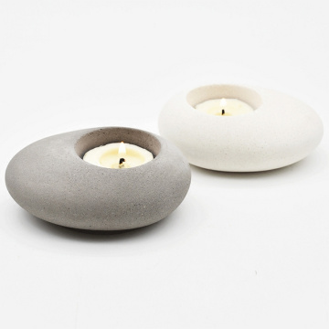 Cobblestone Candlestick Silicone Mold Concrete Flowerpot Mould Handmade Cement Candle Holder Desktop Decoration Tool