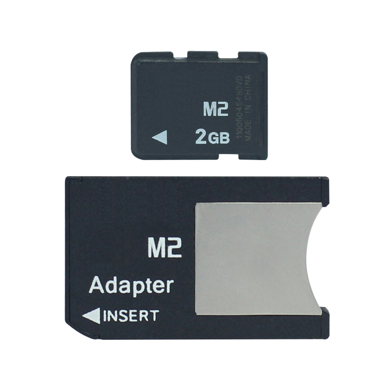M2 with Adapter Memory Stick Micro into Memory Stick Pro Duo 512MB 1GB 2GB 4GB 8GB MS PRO DUO