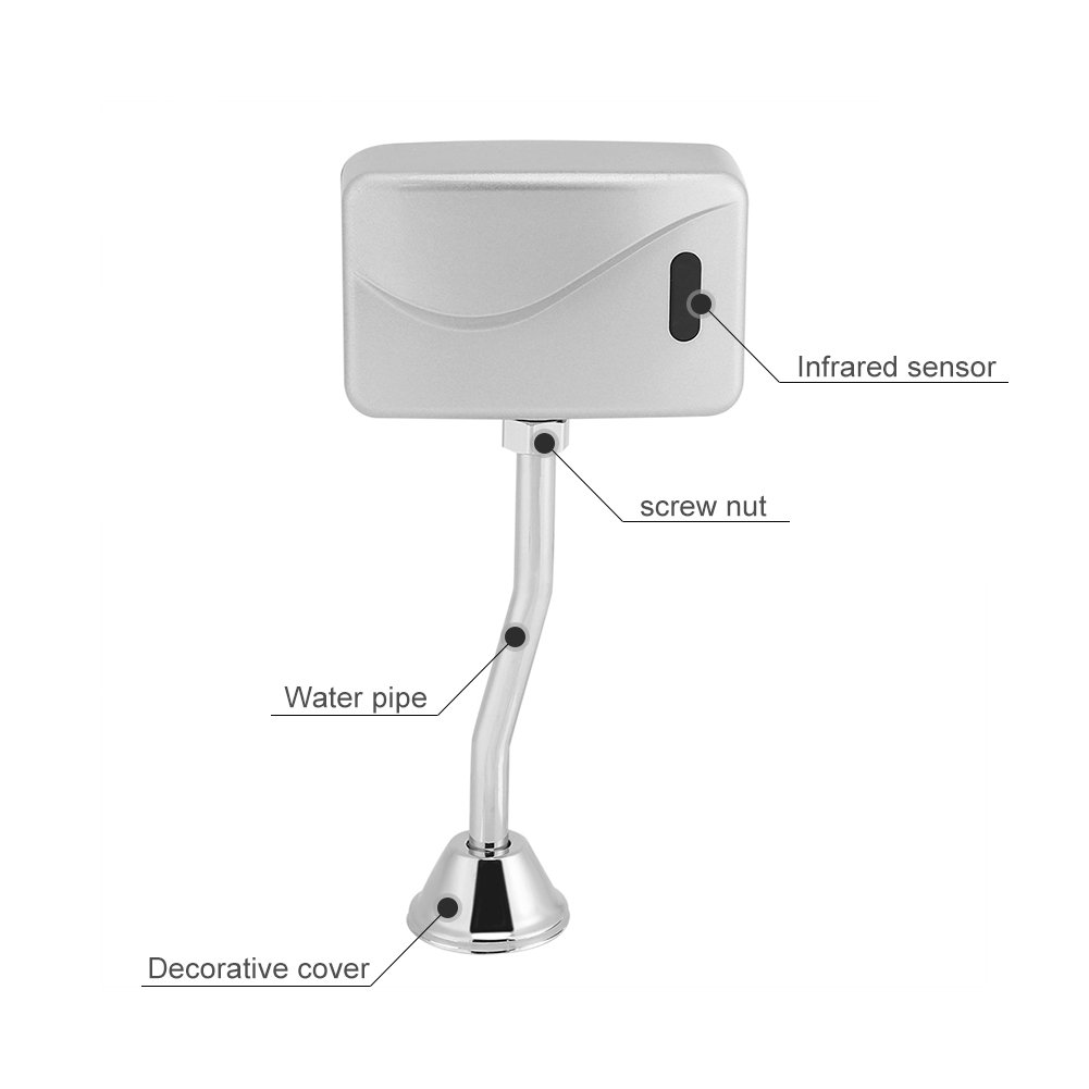 CNIM Hot Automatic Infrared Sensor Urinal Flush Valve Urinal Flusher Battery Operated Operated Water Saving Gert Toilet Parts