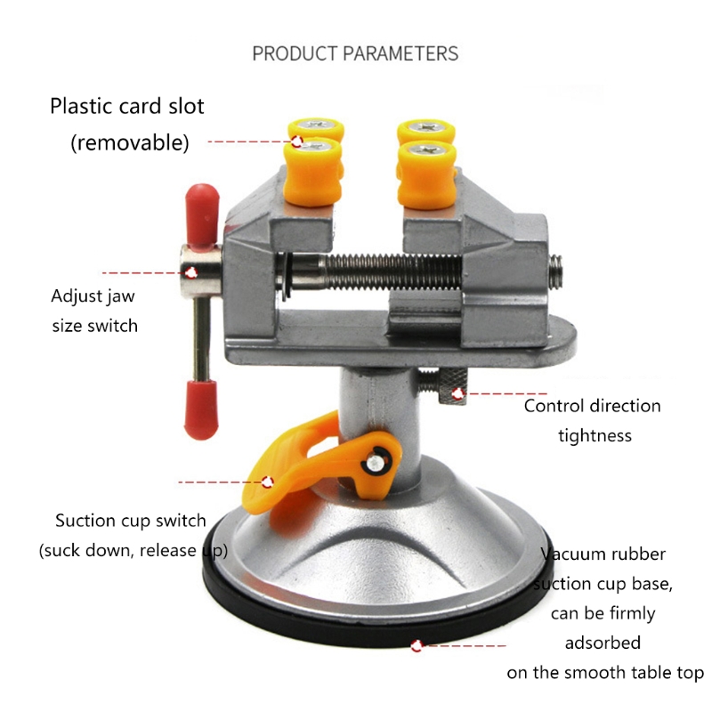 Adjustable Fixed Electric Small Table Bench Vise 360 ° Rotatable Grinder Rotary