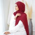 New Leaf Pleated Women Wrinkle Bubble Chiffon Hijab Scarf Shawls Crinkle Muslim Turban Wraps Pleat Shawls Long Wrap Scarves