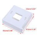 1PCS White 86 Plastic Project Box Enclosure Case For DIY LCD1602 Meter Tester With Button 8.6x8.6x2.6cm