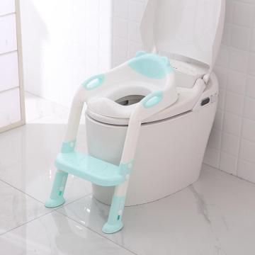 Comfortable Baby Potty Training Seats Infant Kids Toilet Folding Seat With Adjustable Ladder Environmental PP Fit For 1-7Y Kids