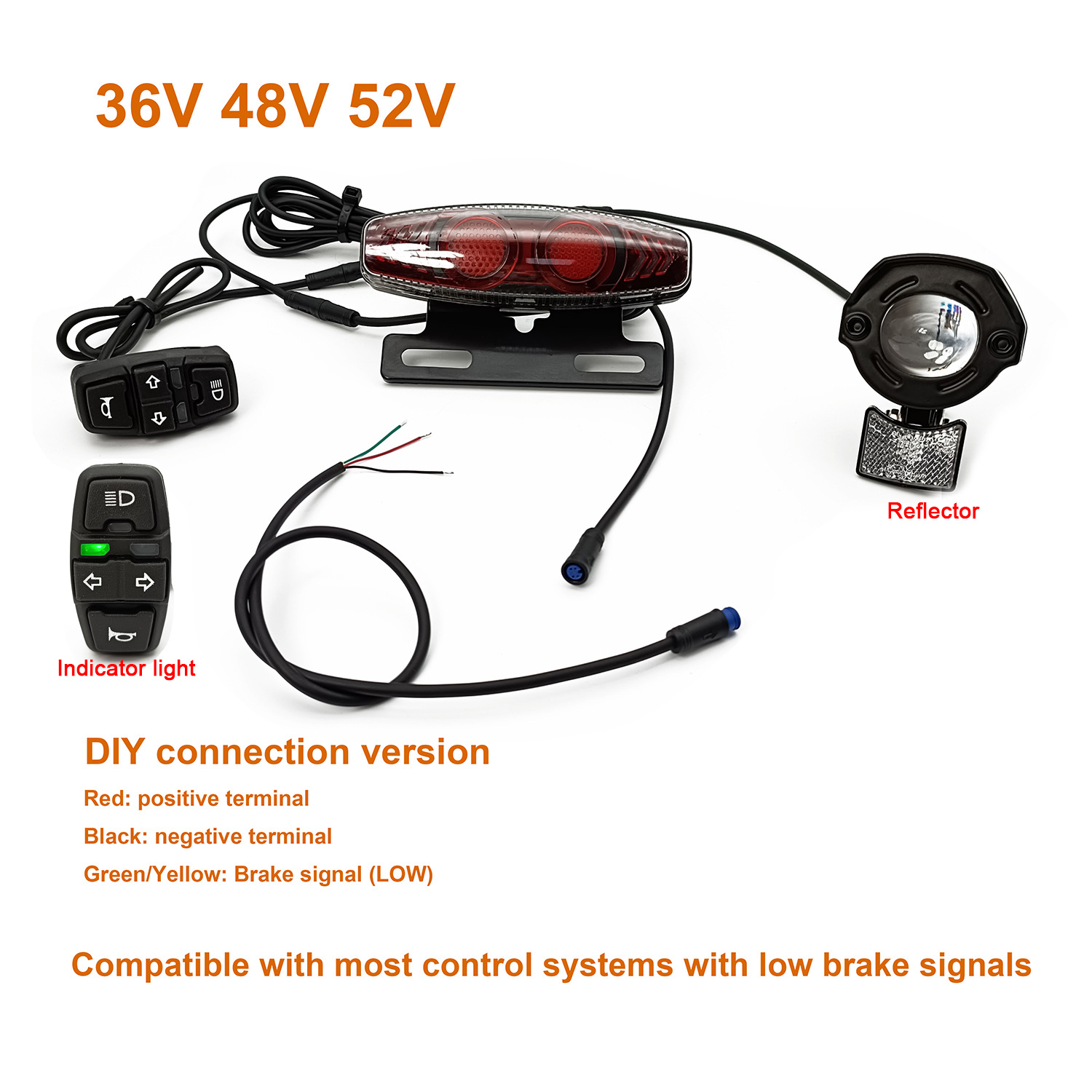 Electric bike LED light kit