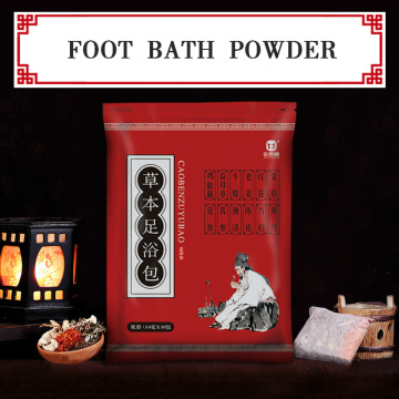 Foot Bath Powder Bag Ginger Wormwood Foot Powder SPA Massage Powder Dysmenorrhea Relieve Fatigue Dehumidification Deep Sleep