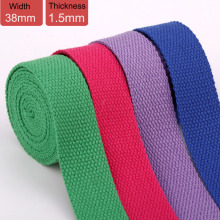 38mm 1-1/2 inch 50 Yards Multi-color Ribbon DIY Accessories Canvas Bag Strap Webbing Sewing Bias Tape Backpack Belt 1.5mm Thick