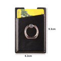 PURDORED 1 Pc Phone Card Holder Women Credit ID Card Holder Men Pocket Stick on Adhesive with Finger Ring Tarjetero Hombre