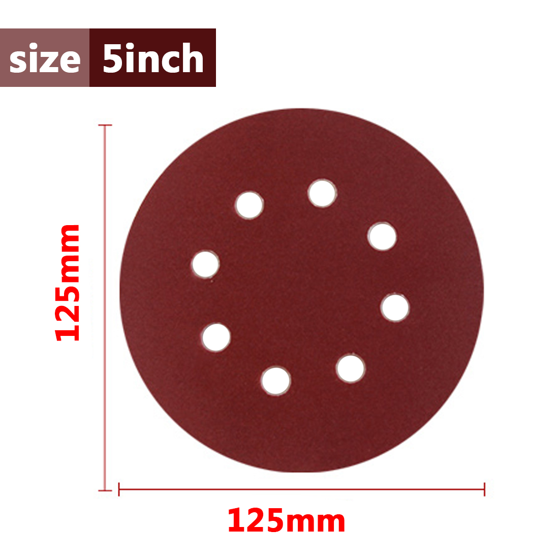 10pcs/set Sandpaper 125mm Sanding Discs Round Disk Sand Sheets Grit 60-2000 Hook and Loop Sanding Disc For Sander Grits