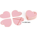 100pcs/pack Price Label Pink Heart Shape Garment labels Kraft Paper Card Wedding Favour Gift Tag DIY Tag Party Favor 4.3*4.3cm