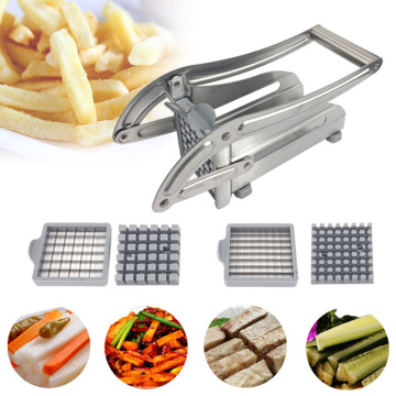 4 Blades Stainless Steel Home French Fries Potato Chips Strip Slicer Cutter Chopper Chips Machine Making Tool Potato Cut Fries