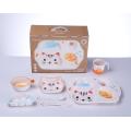 plastic jagsaw baby dinnerware set