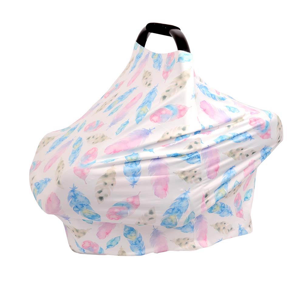 Citgeett Nursing Cover Breastfeeding Scarf Multifunctional Cotton Baby Safety Car Seat Cover Cushion Baby Stroller Cover Cloth