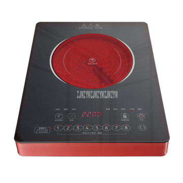 2200W 36*28cm Touch Control Mini Electric Ceramic Stove Induction Cooker 65 gear Temperature Adjustable No Radiation Cooktop