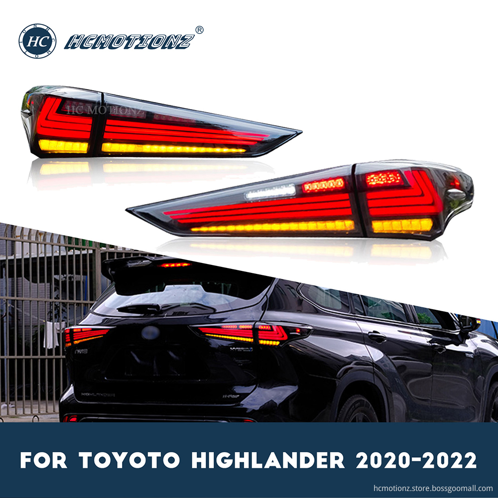 HCMOTIONZ 2020-2022 Toyota Highlander DRL Rear Lamps