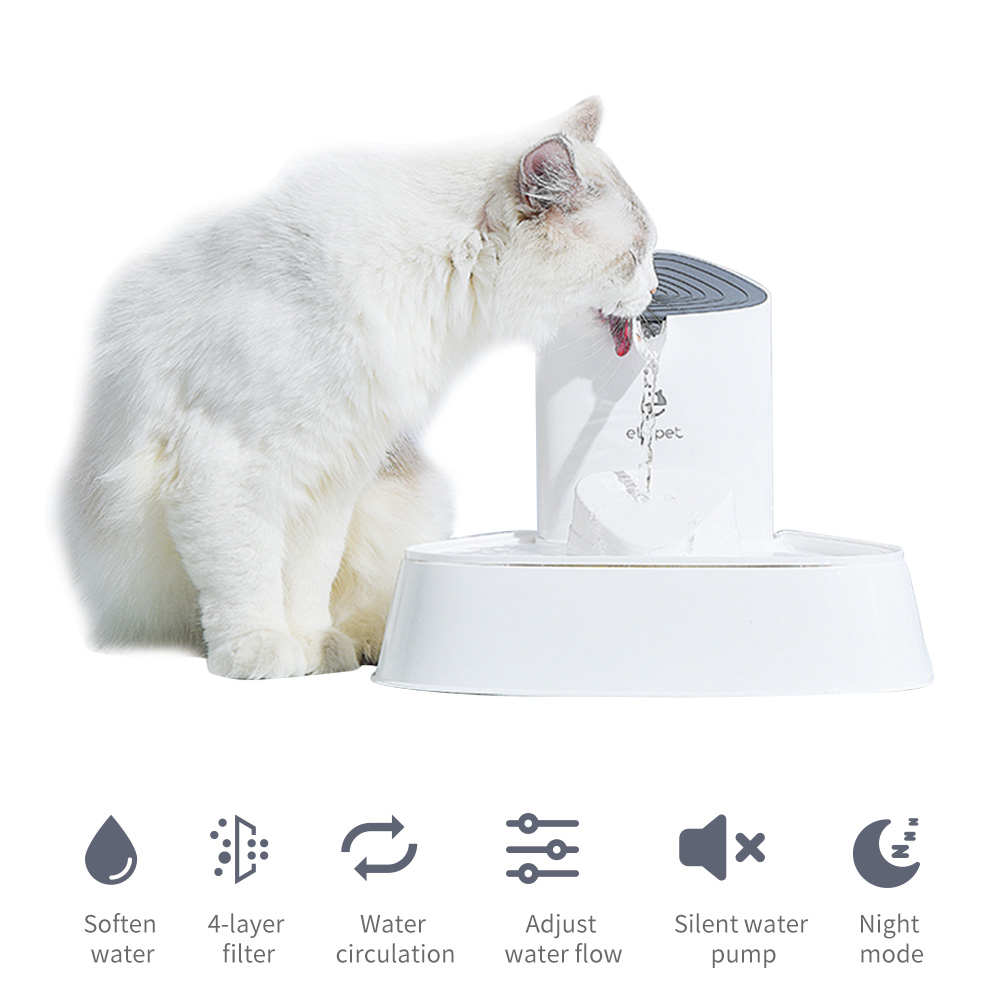 Automatic Pet Cat Water Fountain Dog Drinking Fountain Ultra Quiet Cat Drinker Feeder Bowl Water Dispenser for Cats Pet Fountain