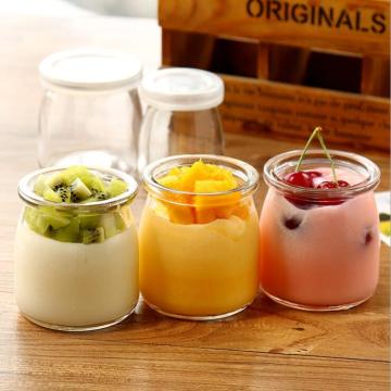 6pcs/lot 100ML/200ML Wishing Bottle Honey Yogurt Pudding Glass Bottle Mini Bottle Jelly Milk Baking Mold Food Storage Container