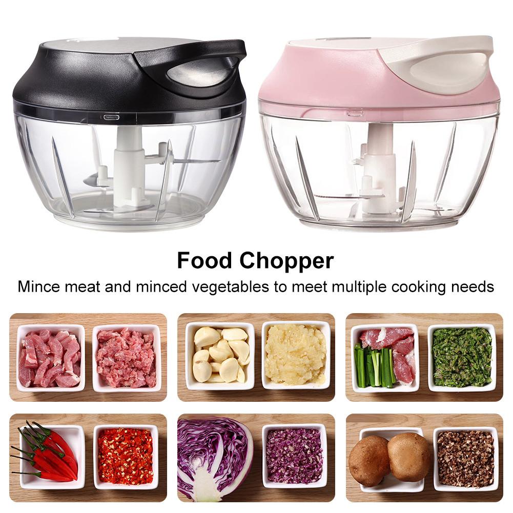 Manual Food Vegetable Chopper Compact Shredder Mincer Easy Pull Food And Processor For Fruits Vegetables Herbs Onions Garlic