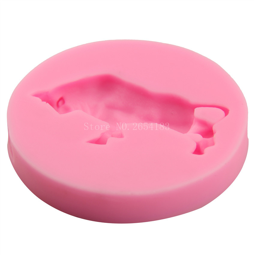 Bullring Animal cattle ox Silicone Fondant Soap 3D Cake Mold Cupcake Jelly Candy Chocolate Decoration Baking Tool Moulds FQ2196