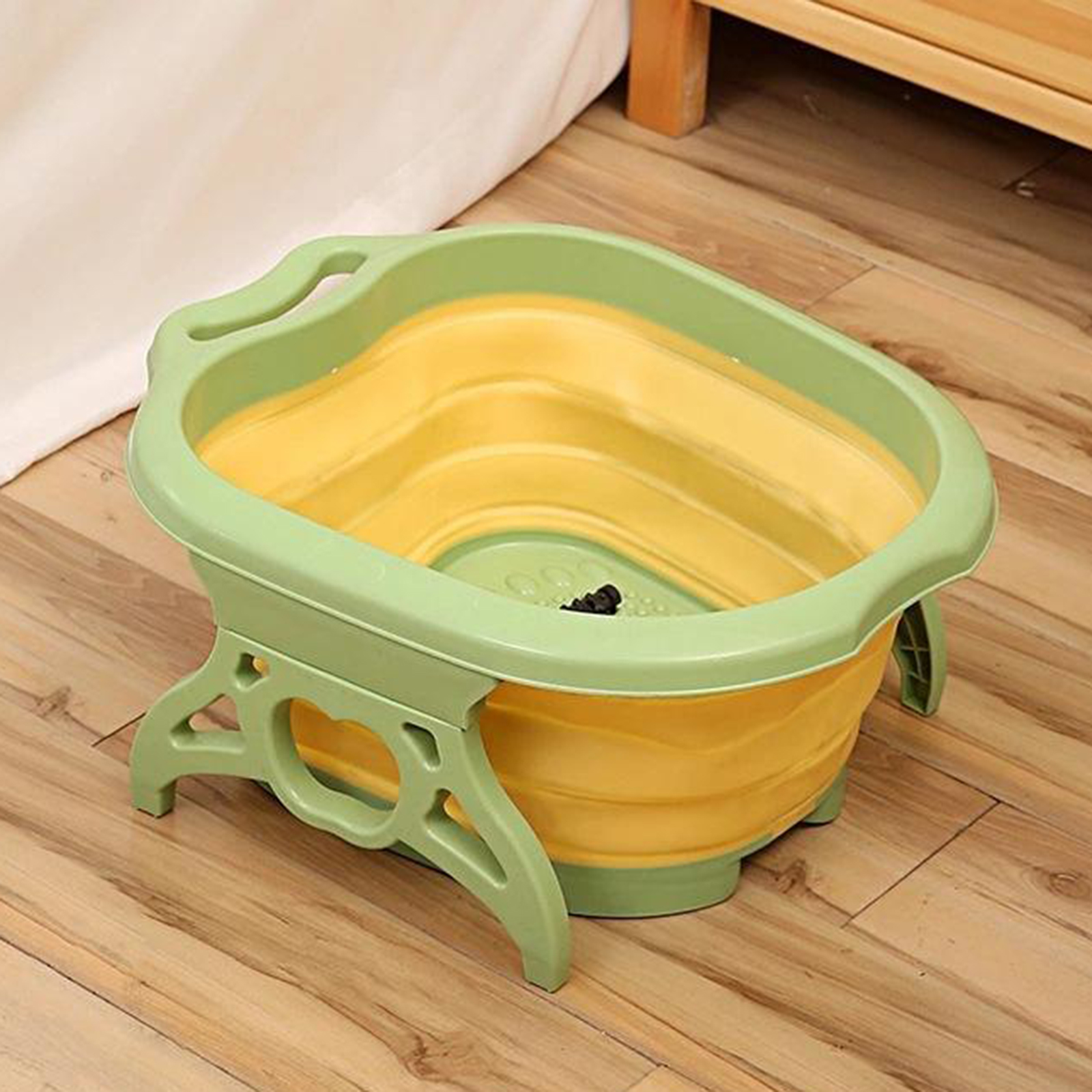 Collapsible Plastic Foot Soaking Tub Bucket Bowl Foot Bath Callus Remover