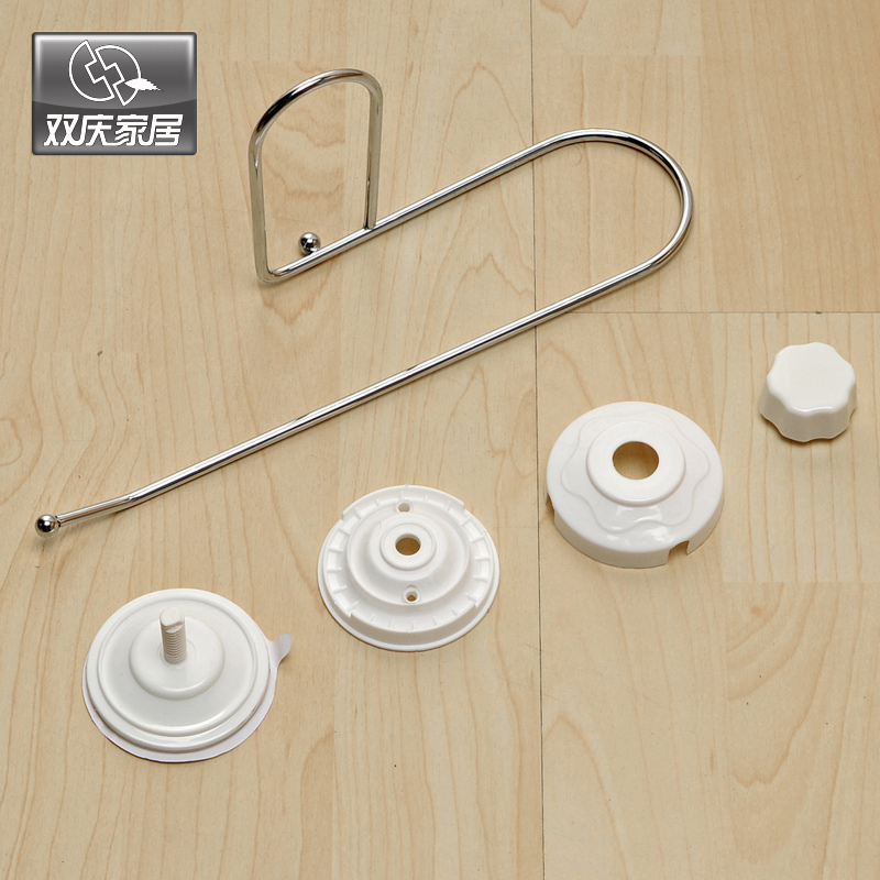 SQ1960 Suction Cup Toilet Paper Holder Bathroom Accessories No-Screw Kitchen Towel Rack Tissue Roll Holder Towel Rack