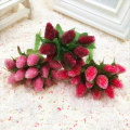 10pcs Artificial Glass Berries Fruit Red Cherry Plastic Fruits For Home Wedding Dekoration Fake Strawberry Mulberry Flower