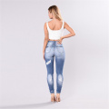 High Waist Women Slim Hole Ripped Denim Jeans Casual Stretch Skinny Trousers Jeans