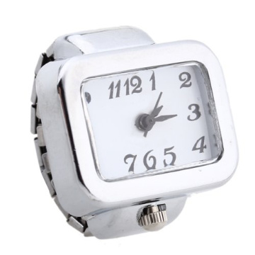 YCYS-Quartz Watch Ring watch Digit Dial Arabic Rectangle White Unisex Jewelry
