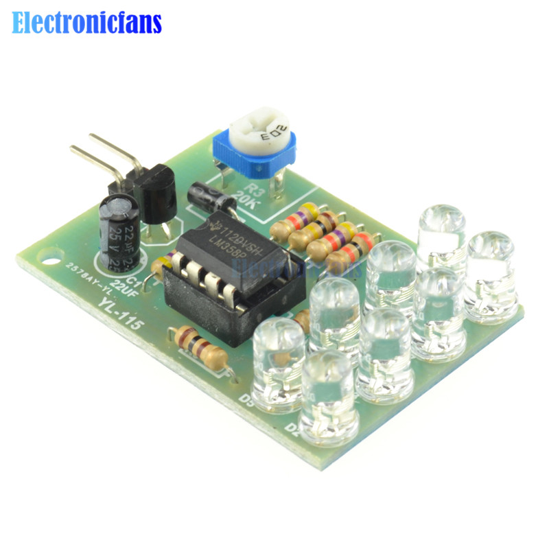 12V Breathe Light LED Flashing Lamp Parts Electronic DIY Module LM358 Chip 8 LED