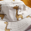 Spring Summer Kids Bucket Hat Cartoon Giraffe Baby Girl Boy Hats Children Outdoor Beach Caps Infant Toddler Baby Sun Cap