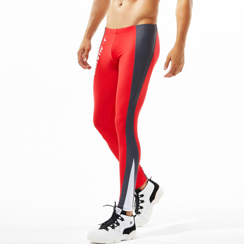 Sexy Mens Leggings Men Training Workout Leggins Running Tights Quick Dry Eslastic Male Gym Sport Compression Pants Sportswear