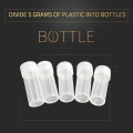 50PCS Plastic Sample Bottle Small Bottle Test Tube Mini Bottles Storage Containers White