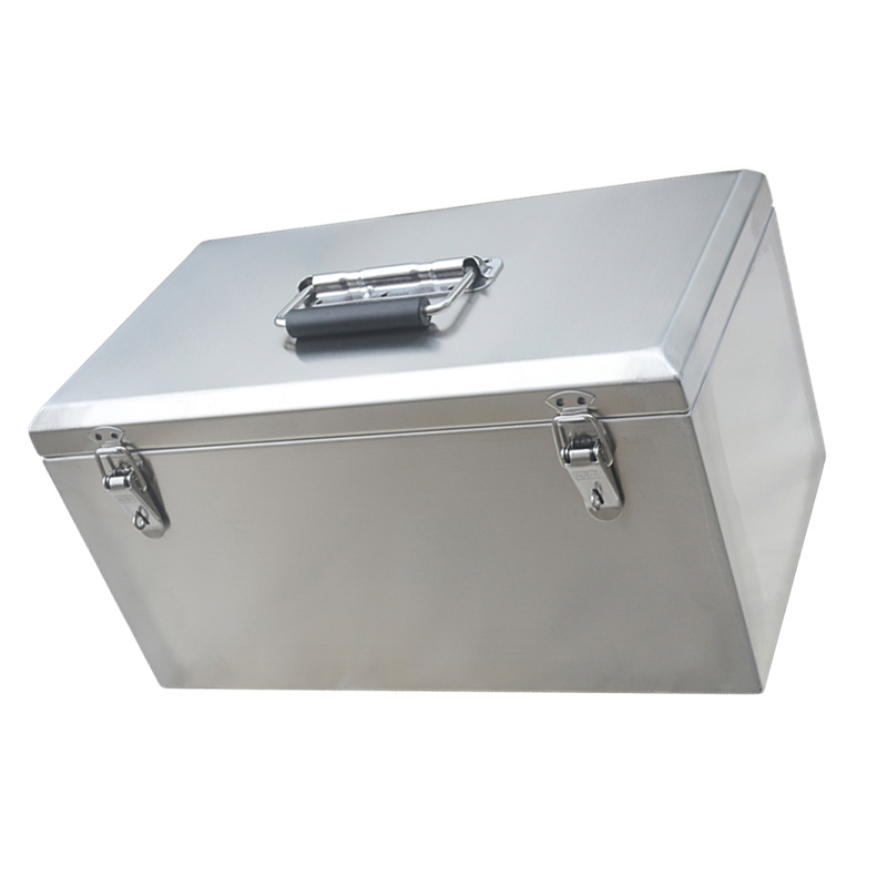 425*230*240mm Portable Stainless Steel Toolcase Home Multifunction Storage Box Packaging Repair Tool Case Instrument Equitment