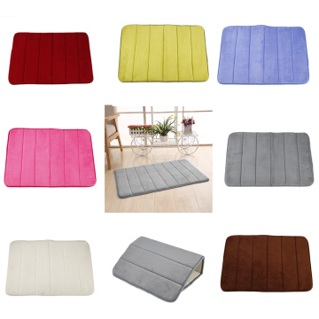 Hot 40*60cm Bath Mats Bathroom Horizontal Stripes Rug Absorbent Non-slip Bath Mats Bathroom Supplies