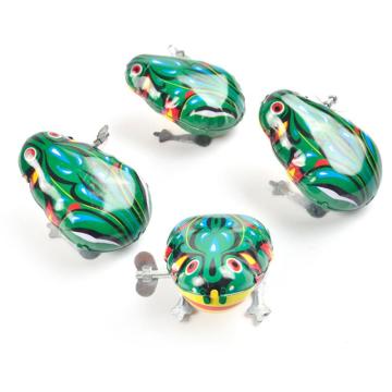 Kids Classic Tin Wind Up Clockwork Toys Jumping Frog Vintage Toy Educational Classic Toys For Children Baby Boys Infant TXTB1
