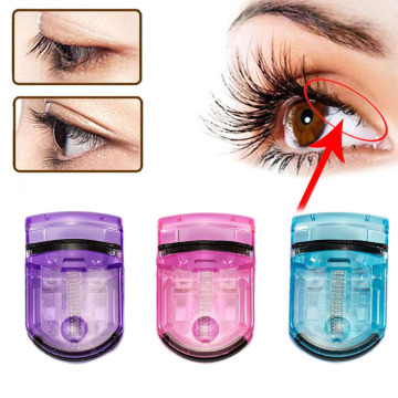 1PC Super Mini Eyelash Curler Auxiliary Clamp Transparent Portable Curling Eyelash Eye Lashes Curler Manual Women Makeup Tools