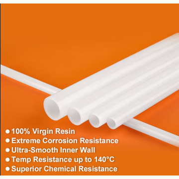 Industrial High-Purity PVDF Pipes & Fittings-100% Virgin Resin