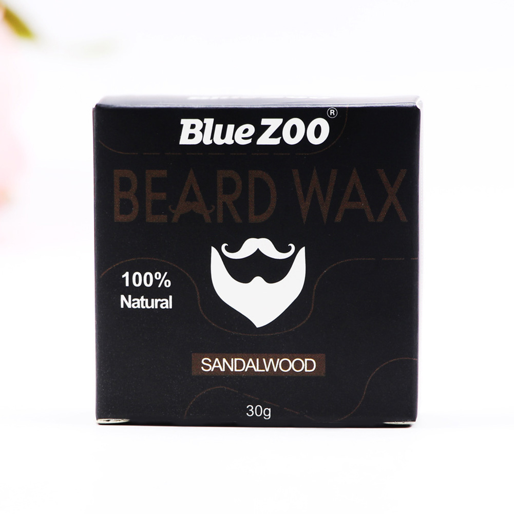 Blue ZOO Organic Natural Beard Care Balm Men Styling Moisturizing Smoothing Gentlemen Natural Beard Oil Balm Drape BlueZOO