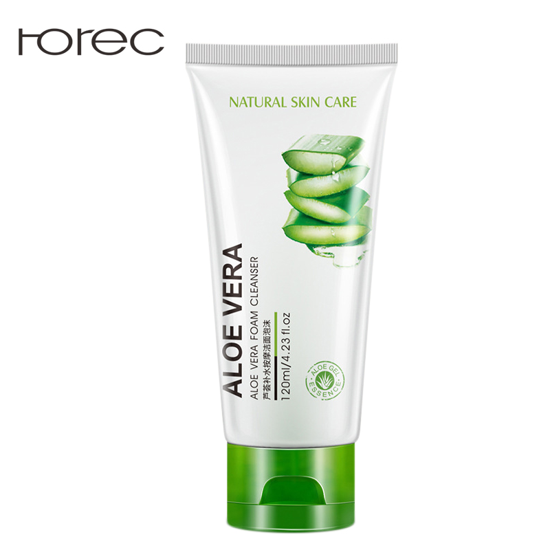 ROREC Aloe Vera Extract Collagen Repair Facial Cleanser Hydrating Oil Control Cleanser Acne Treatment Deep Pore Clean 100g
