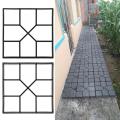 Path Maker Mold Reusable Concrete Cement Stone Design Paver Walk Mould DIY Paving Concrete Brick Courtyard Road Pavement Mold