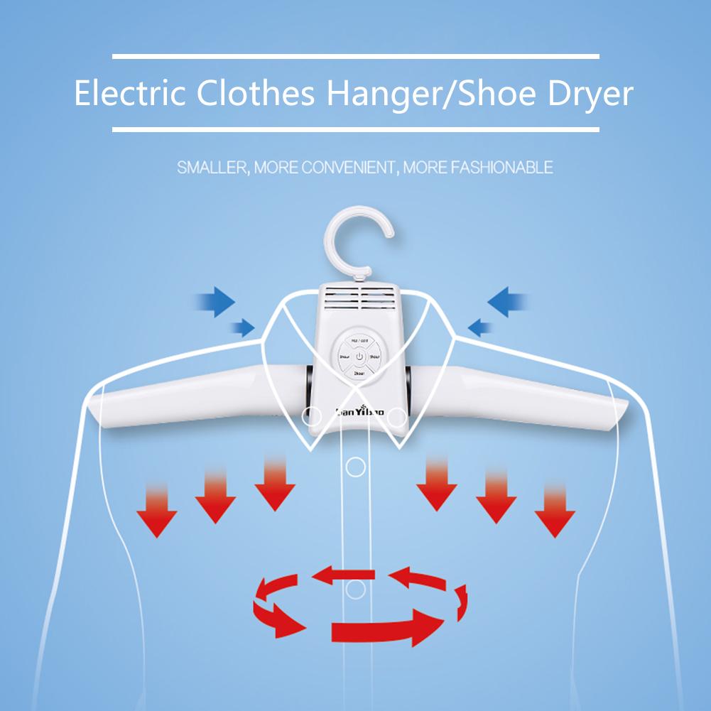Foldable Clothes Hangers Timing Smart Hanger Dryer for Clothes Shoes Traveling Fast Drying