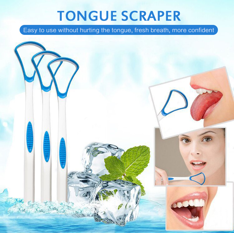 2021 New Tongue Scraper Tongue Brush Cleaner Oral Cleaning Tongue Toothbrush Brush To Remove Tongue Coating Oral Hygiene Care