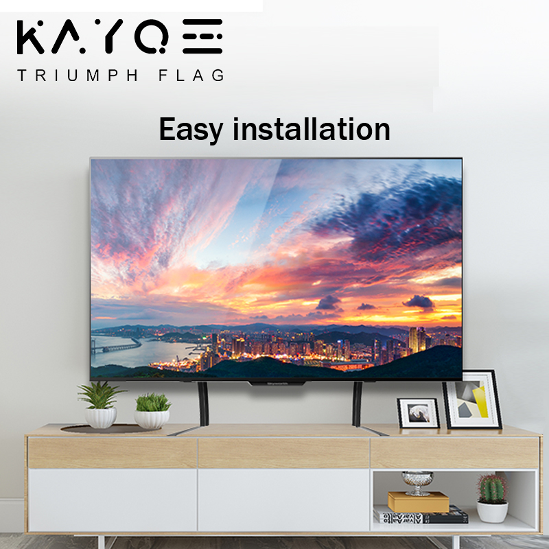 KAYQEE Height Adjustable TV Mount Home LCD Flat Screen Stand Table TV Bracket 32''- 65'' Universal Monitor Wall Mounted Bracket