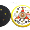 6 Inch 150 MM 6 Holes Backup Sanding Pad Sanding Disc Hook Loop Backing Pad 5/16"-24 Thread Abrasive Tools