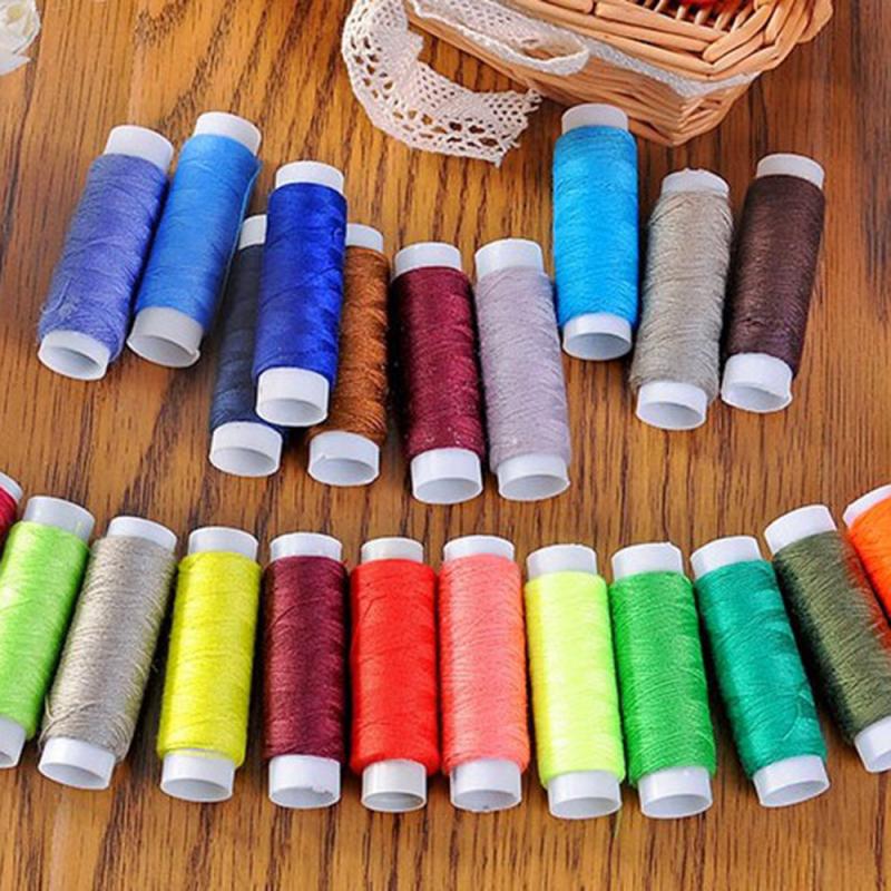 39Pcs Mixed Colors Polyester Yarn Sewing Thread Roll Machine Hand Embroidery Each Spool For Home Sewing Kit And Machine Thread