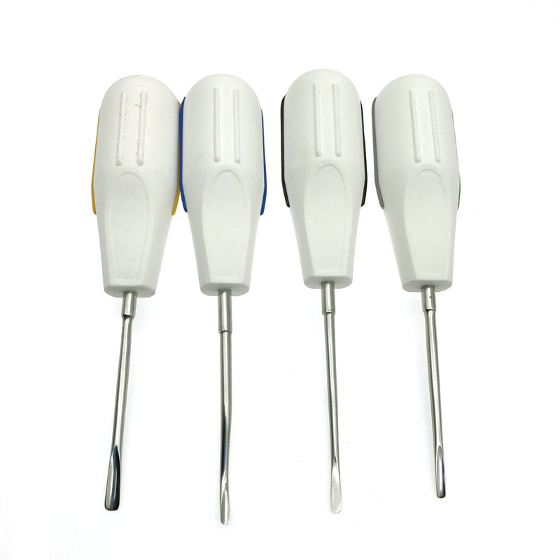 8pcs/set Dental Curved Root Elevator Dental Root Fragment Luxating Elevators Tooth Extraction Surgery Instrument