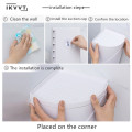 Rotatable bathroom shelf Plastic Triangle Storage Rack Wall-absorbing Cosmetic Storage Box Free Punching Bathroom Accessories