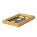 Dongzhur Dollhouse Miniature 1:12 Mini Decorative Accessories Antique Manny Frame Oil Painting Mona Lisa DIY Wooden Doll House